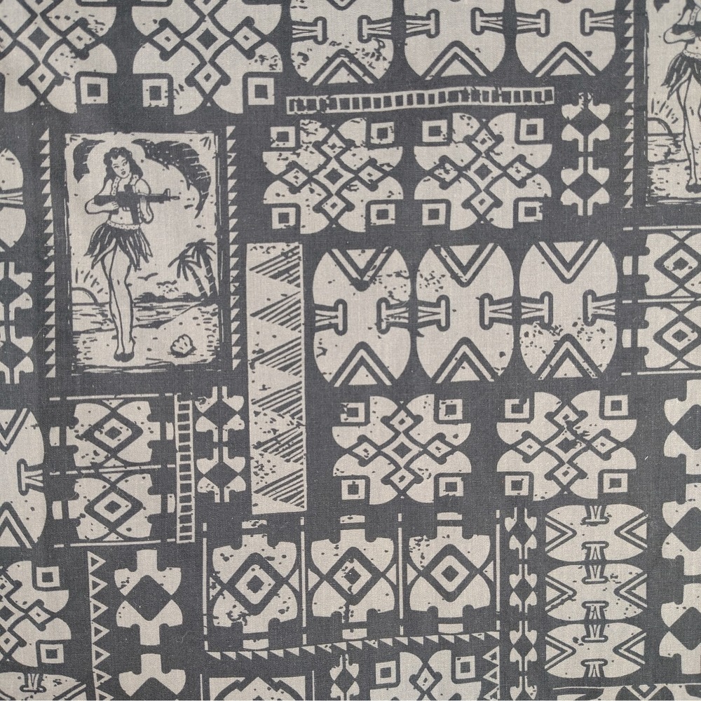 Magpul Kaneohe Short Sleeve Shirt 3XL Grey Black Tribal Hula Girl Aloha MAG767 - Picture 4 of 16